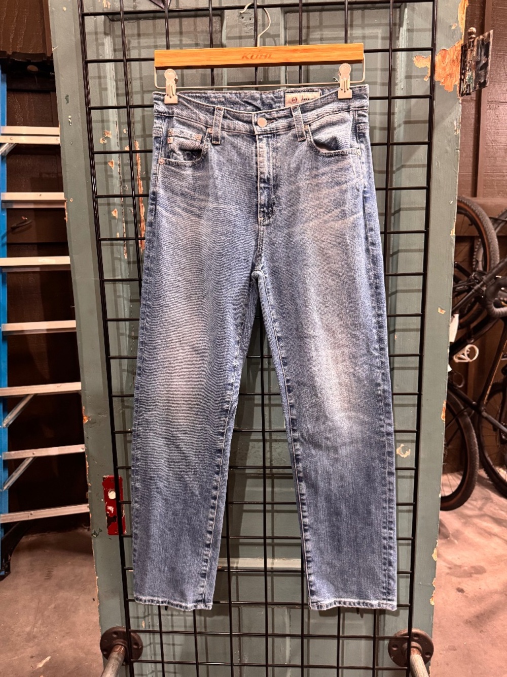 Saige Crop High Rise Straight AG womens jean